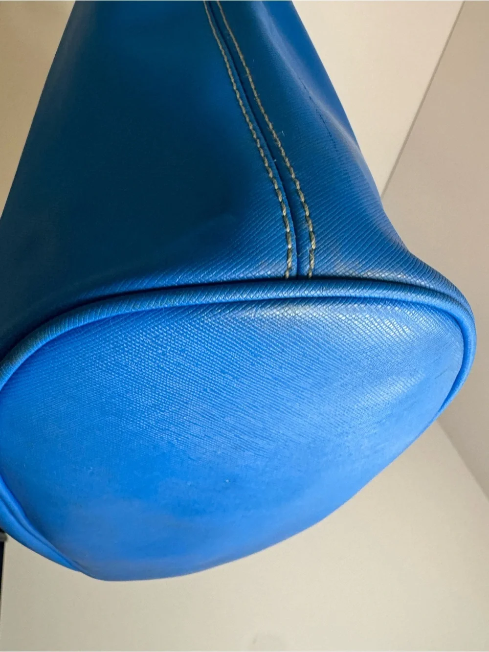 #418 Michael Michael Kors Jet Set Blue Leather Shoulder Tote Bag